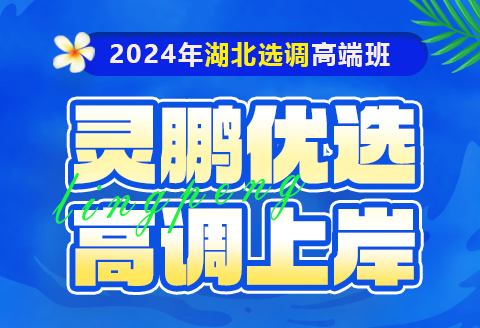 2024年湖北选调生上岸优选班