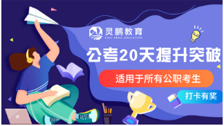 灵鹏2020年公职类考试20天名师深度高能网课