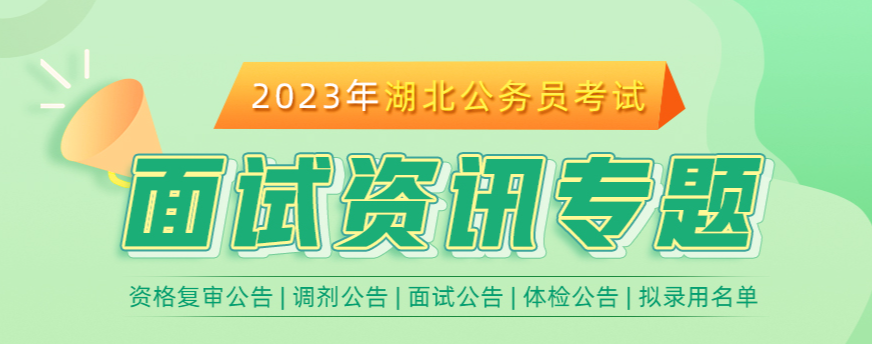 2023湖北省考资格复审专题