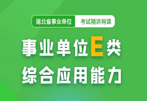 灵鹏教育2025年事业单位E类综合应用能力高能网课